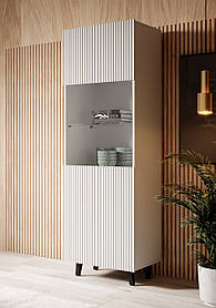 Вітрина 1Д у вітальню, дитячу Pafos білий матовий Cama meble