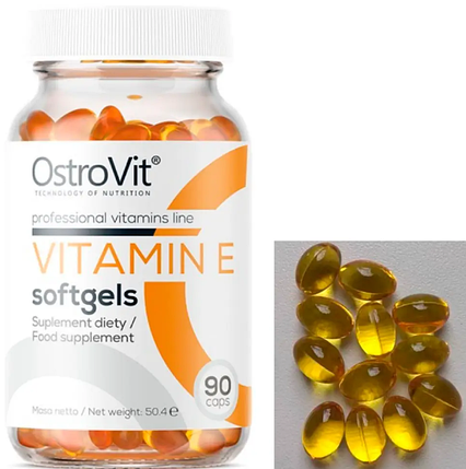 Вітамін Е OstroVit Vitamin E 90 caps, фото 1