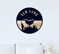 Настінний годинник «Нью Йорк», годинник картина New York