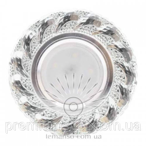 Точковий світильник ST6320 спот Lemanso прозорий MR16+підсвітка 3W 6500K з драйвером, фото 1