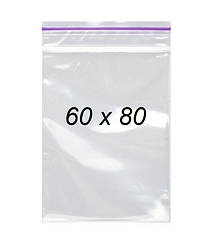 Зіп пакети 60 x 80 мм 50 мкм, пакети з замком Zip-Lock