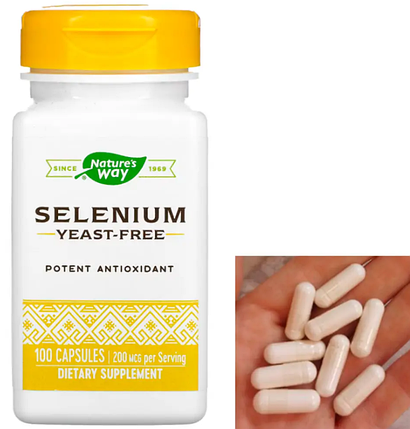 Селен Nature's Way Selenium 200 mcg 100 caps, фото 3