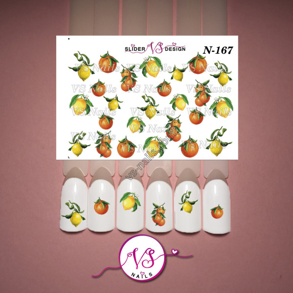 Наліпка слайдер дизайн для нігтів VS NAILS N-167, фото 1