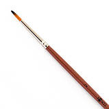 Художній пензель, синтетика "Santi Studio", коротка ручка, кругла, №2, фото 2