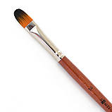 Художній пензель, синтетика "Santi Studio", коротка ручка, овальна, №14, фото 2