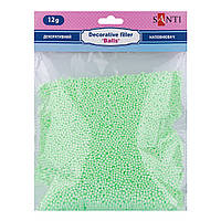 Наповнювач декоративний SANTI «Кульки», 12 г, зелений