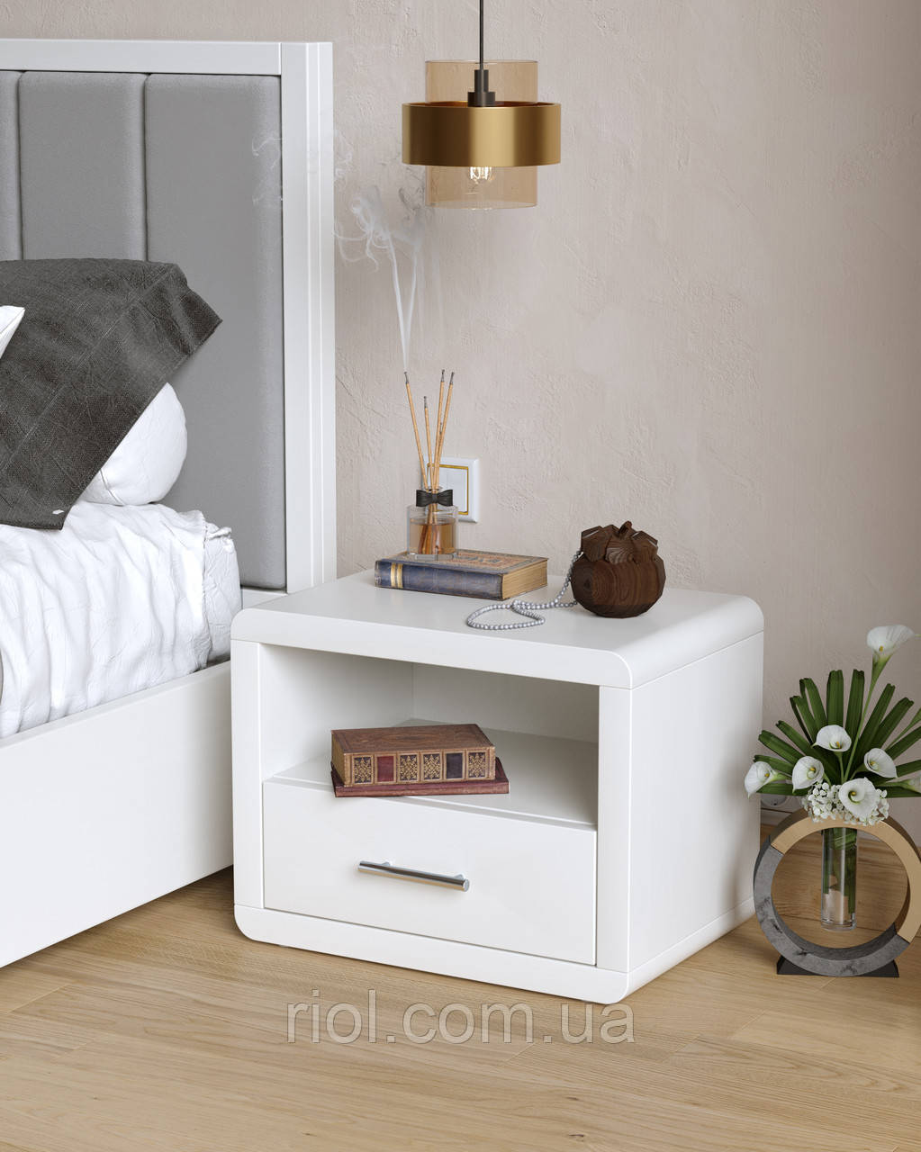 Тумба Глорія 1Ш натуральне дерево, фото 1