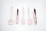 Набір із 5 предметів для кухні USA EASY Kitchen silicone set, силіконові лопатки, фото 7