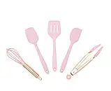 Набір із 5 предметів для кухні USA EASY Kitchen silicone set, силіконові лопатки, фото 5