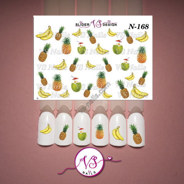 Наліпка слайдер дизайн для нігтів VS NAILS N-168, фото 1