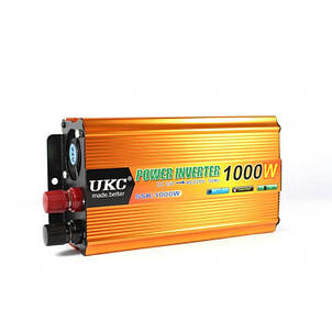 Інвертор перетворювач струму AC/DC UKC KC-1000D 1000W 12V LCD, фото 3