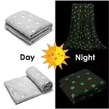 Дитячий Плед Покривало 160х125см плюшевий світний в темряві Magic Blanket, фото 4