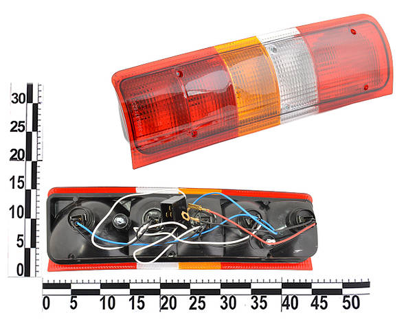 Ліхтар задній ГАЗель 2705 прав. суцільнометалева, фото 2
