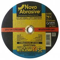 Круг відрізний для металу NOVOABRASIVE 41 14А 230 2,5 22,23 (WM23025)