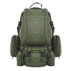 Рюкзак тактичний із підсумками B08 олива 55 л  ⁇  Великий військовий рюкзак  ⁇  Армійський рюкзак