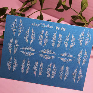 Наліпка слайдер дизайн для нігтів VS NAILS W-19