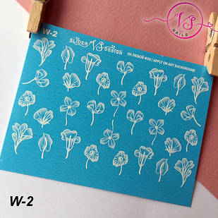 Наліпка слайдер дизайн для нігтів VS NAILS W-2