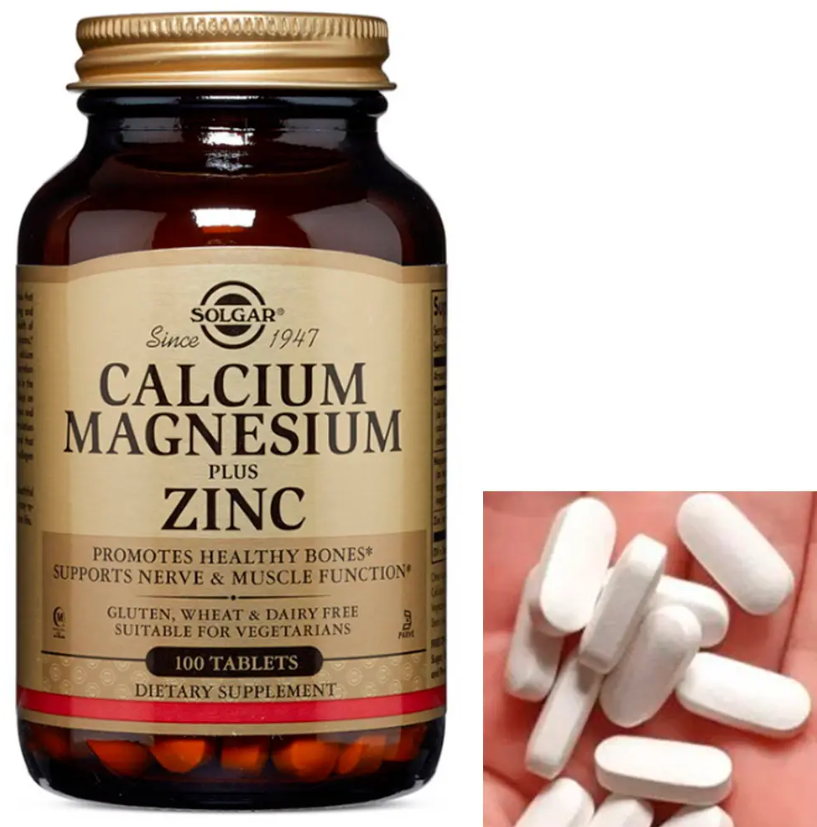 Кальцій магній цинк Solgar Calcium Magnesium & Zinc 100 таблеток
