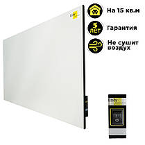 Керамічний обігрівач Emby CH-800 білий з кнопкою на 15 кв. м, фото 4