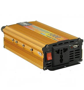 Інвертор перетворювач струму AC/DC UKC KC-1000D 1000W 12V LCD, фото 4