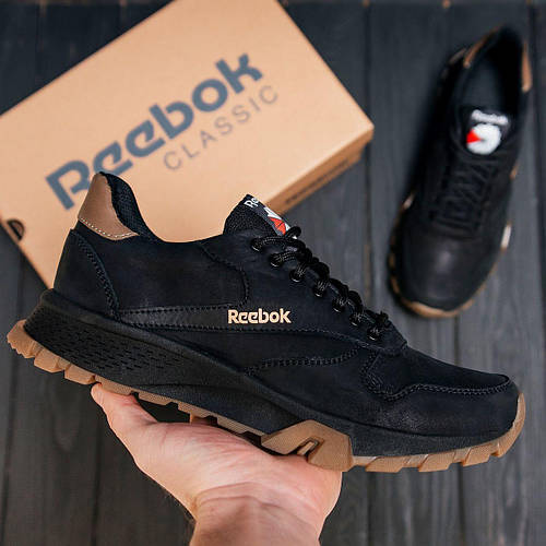 Купить Мужские кожаные кроссовки Reebok, мужские демисезонные кроссовки ...