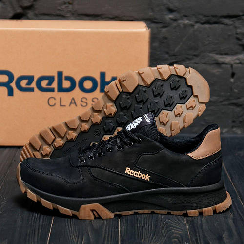 Купить Мужские кожаные кроссовки Reebok, мужские демисезонные кроссовки ...
