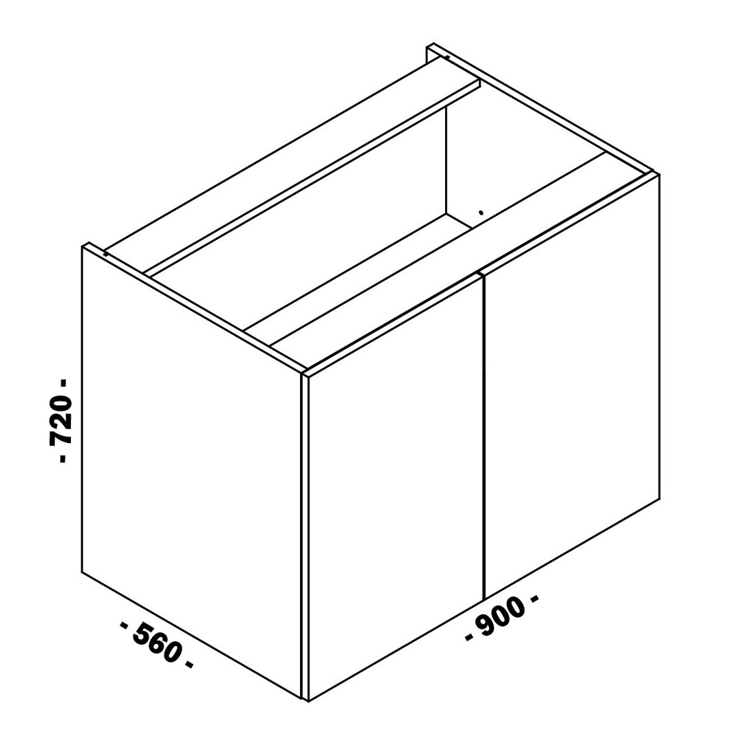 Нижня секція 900х720х560 (361.BI.006)