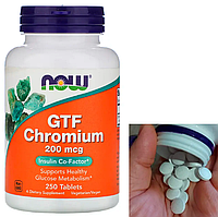 Хром Now GTF Chromium 200 mcg 250 таб