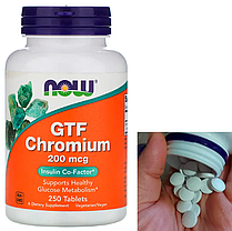 Хром Now GTF Chromium 200 mcg 250 таб, фото 3