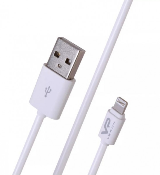 Кабель USB Veron LV033 Lightning 1m Білий (тех.пакет)