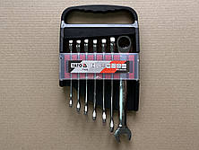 Набір ключів комбінованих із тріскачкою 10-19 мм. набір 7 шт. пр. у YATO YT-0208