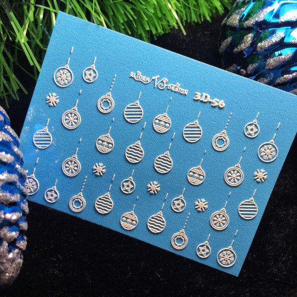 Наліпка слайдер дизайн для нігтів VS NAILS 3D-56, фото 1