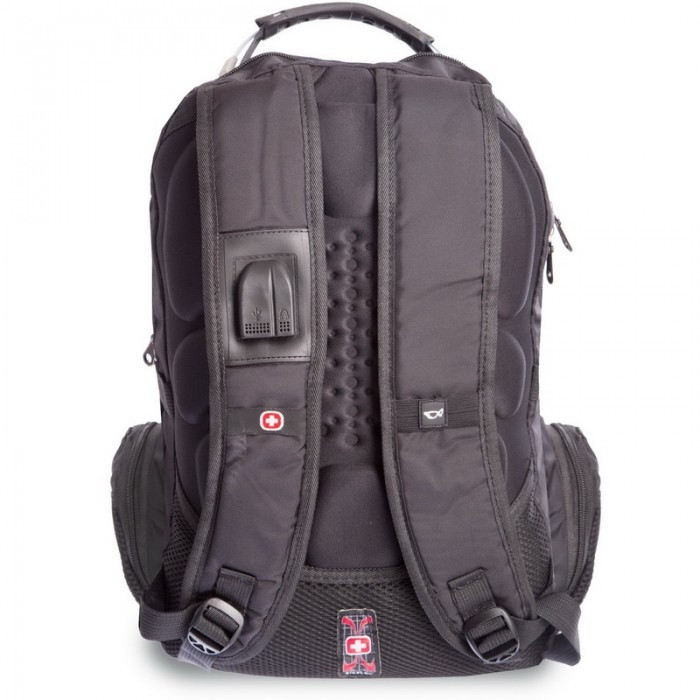Рюкзак туристический Backpack "1522" 35л Черный городской спортивный рюкзак с водонепроницаемым чехлом (TS) - фото 3 - id-p1657489261