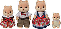 Sylvanian Families семья Карамельных собачек 5459 Calico Critters CC1880 Caramel Dog Family