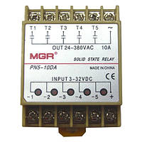 5-канальне твердотільне реле SSR PN5-10DA 10А DC-AC