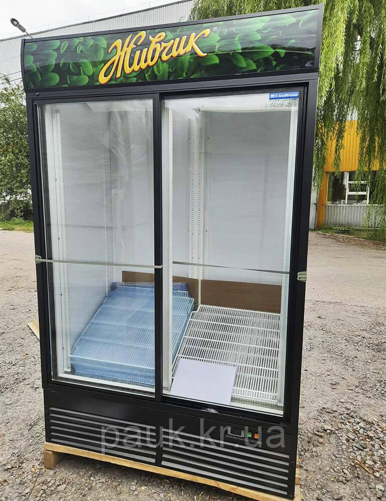 Холодильна шафа 1350 л Super Large, двері-купе, з рекламним брендуванням,шафа холодильна торгова