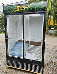 Холодильна шафа 1350 л Super Large, двері-купе, з рекламним брендуванням,шафа холодильна торгова