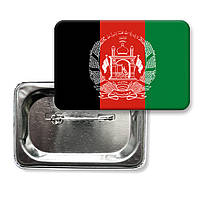 Афганістан прапор значок