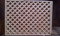 Секция решетка декоративная деревянная 2,0х1,5м сырая доска
