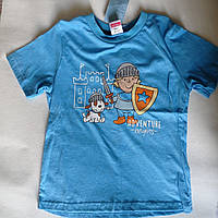 Футболка дитяча хлопчикам 98/104 блакитна