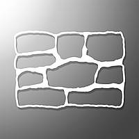 Трафарет багаторазовий для штукатурки Камінь  480х335х3 мм tds-3