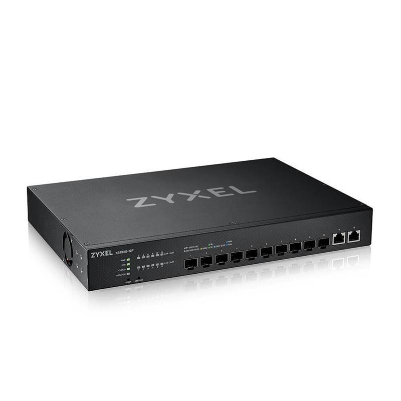 Комутатор ZYXEL XS1930-12F (XS1930-12F-ZZ0101F) (10xSFP+, 2x10GE LAN, L2+, NebulaFlex, rack 19")