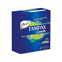 Тампоны гигиенические Tampax Compak Super Single c аппликатором, 8 шт