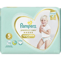 Підгузки трусики Pampers Premium Care Pants Junior 5 (12-17 кг), 34 шт