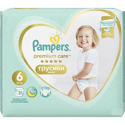 Підгузки трусики Pampers Premium Care Pants Extra Large 6 (15+ кг), 31 шт