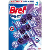 Блок для унитаза Bref Aktiv Purple Lavender, 3 х 50 г