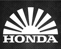 Виниловая наклейка на авто - Японський прапор Honda размер 30 см
