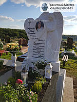 Памятник женщине из белого мрамора № 55