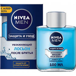 Лосьйон після гоління Nivea Men Захист і догляд зволожувальний з алое вера, 100 мл