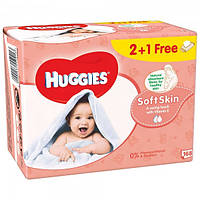 Салфетки влажные Huggies Soft Skin Triplo 2+1 (56 х 3 шт), 168 шт